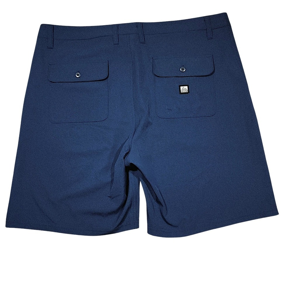 Reef Hybrid Shorts 38 x8 Men 20" Blue Stretch Performance Surf Casual Beach READ - Picture 2 of 11